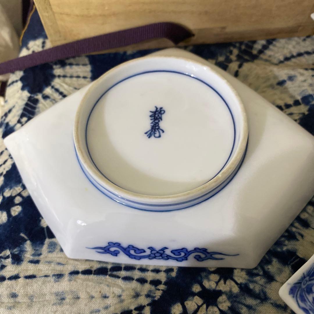 十二代酒井田柿右衛門　染錦銘々皿