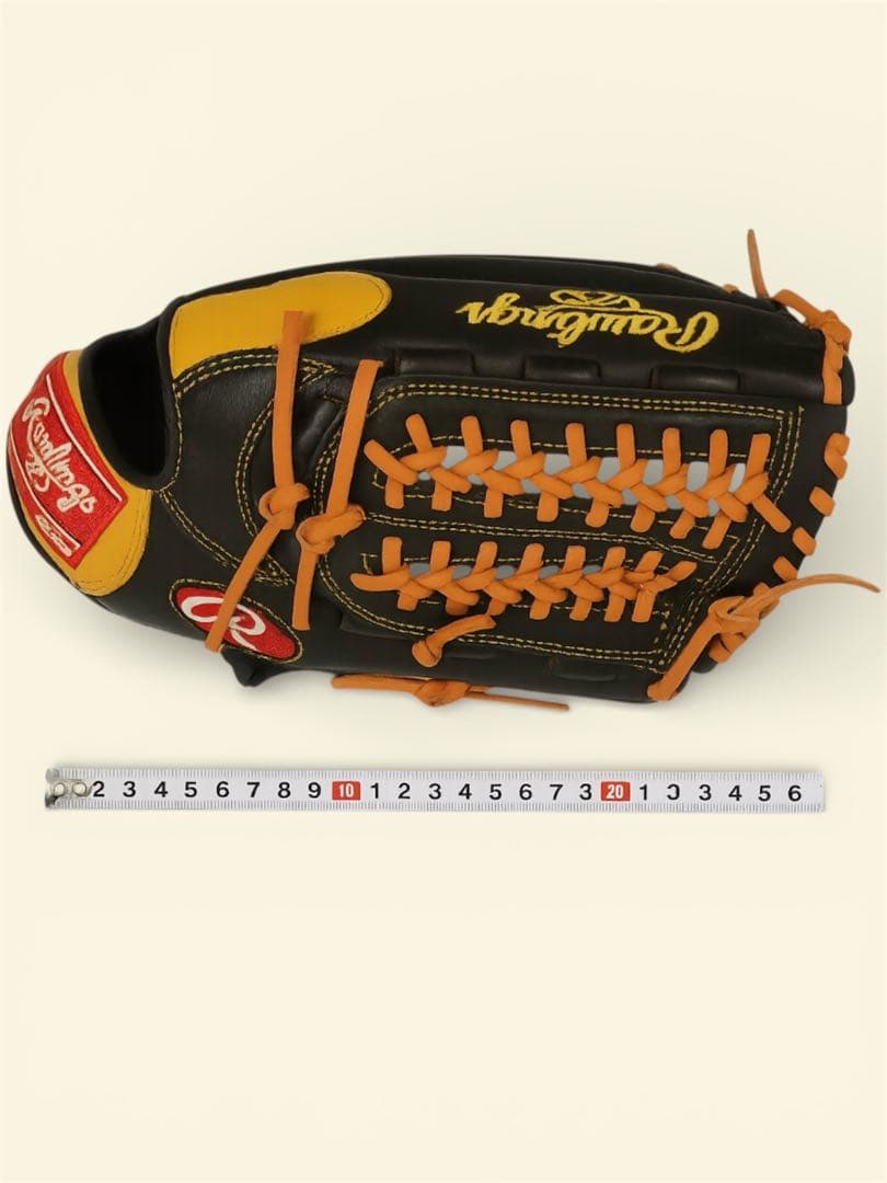 Rawlings 軟式グローブ 黒/黄　美品