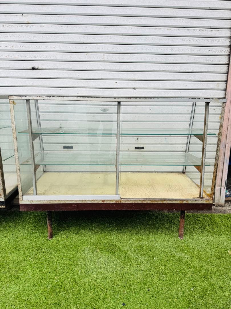 福岡発 直取り限定 ショーケース ガラスケース 120cm 飾り棚 扉付き