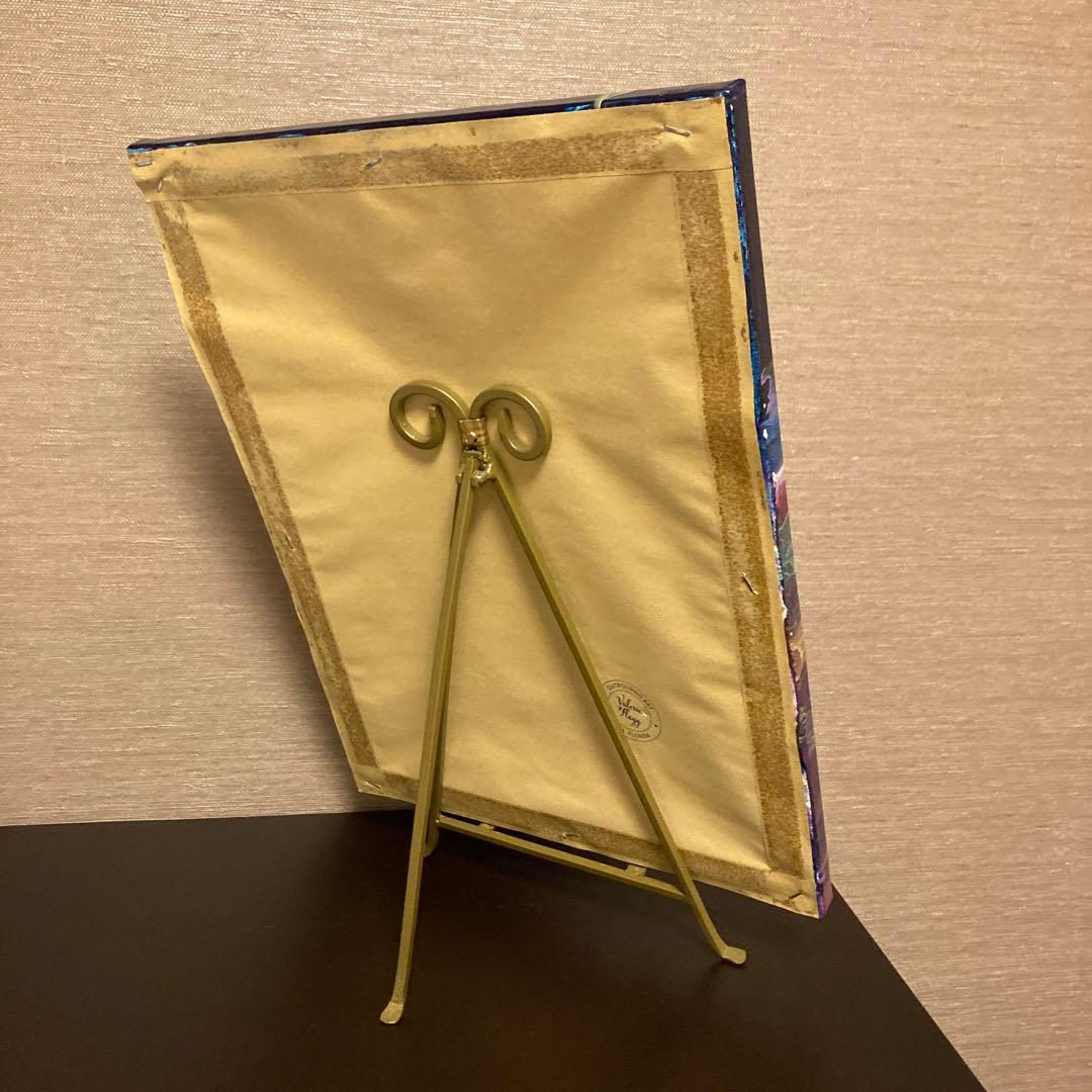 送料込み アクリルペイントアート  原画 ラメ カラフル