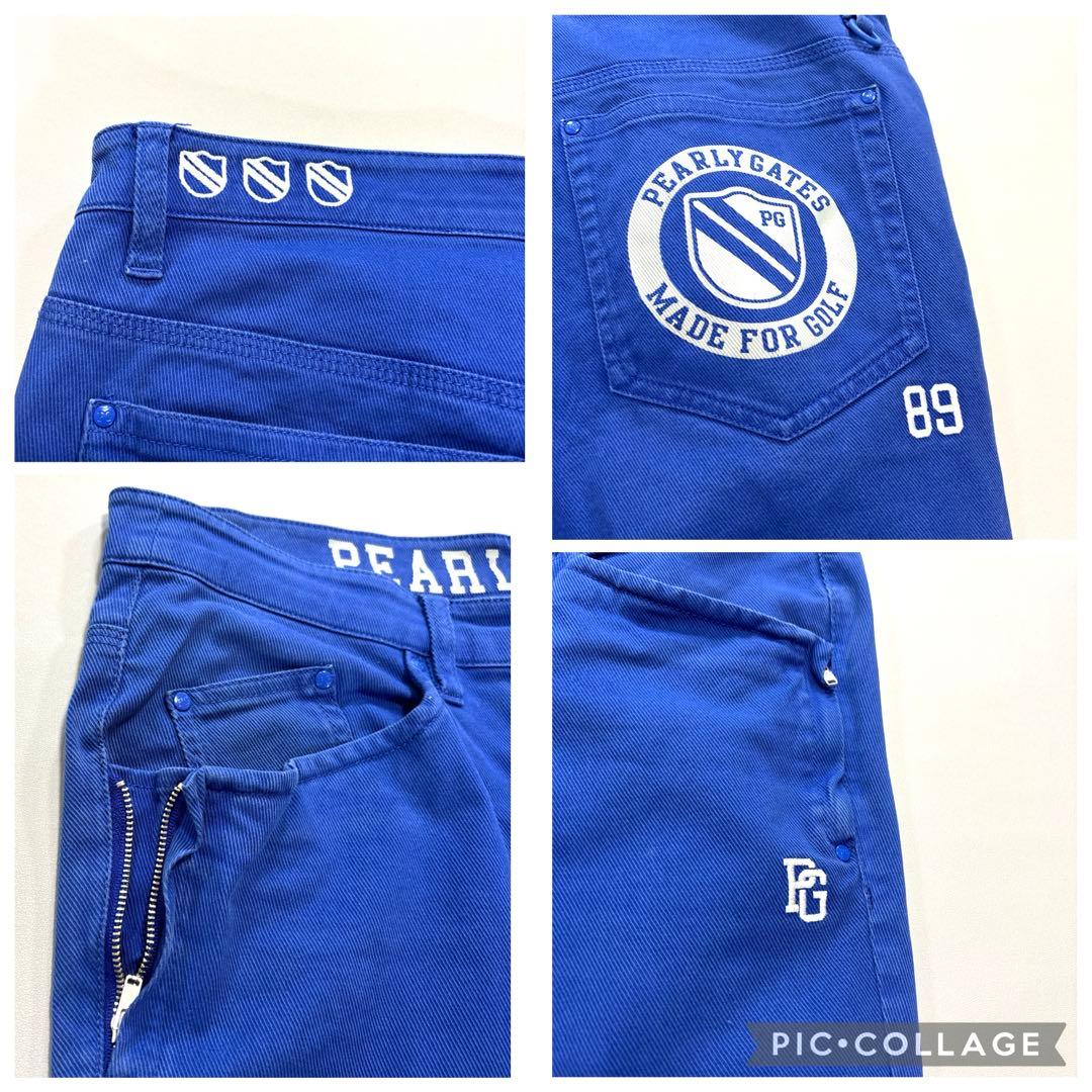 パーリーゲイツ　大きいサイズ　6/LL ロングパンツ　ブルー　オールシーズン