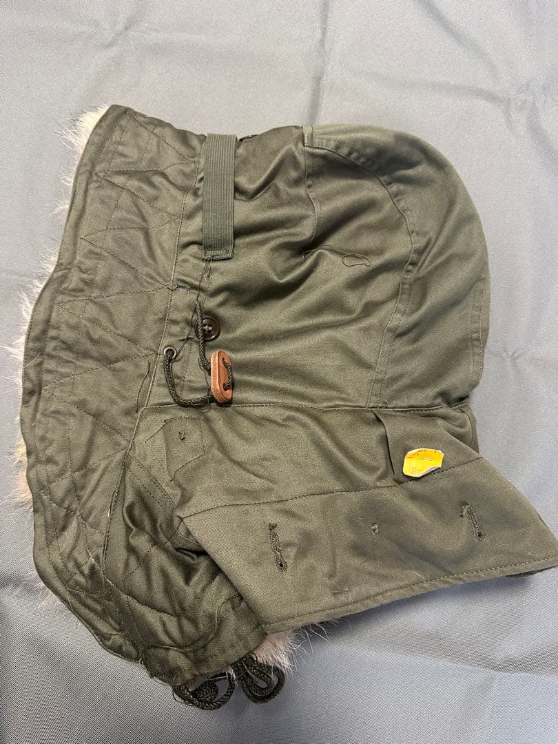 M-51 パーカー用フード　白ラベル