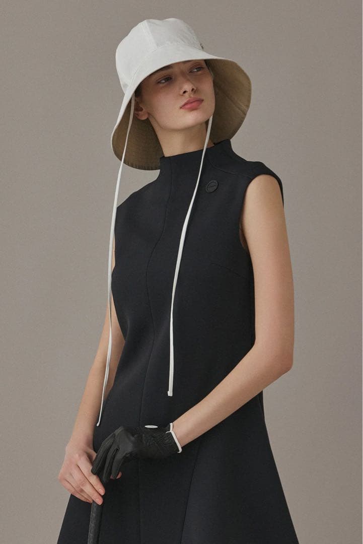 レディースウェア ESQUISE golf FLOATING MINI DRESS - BLACK