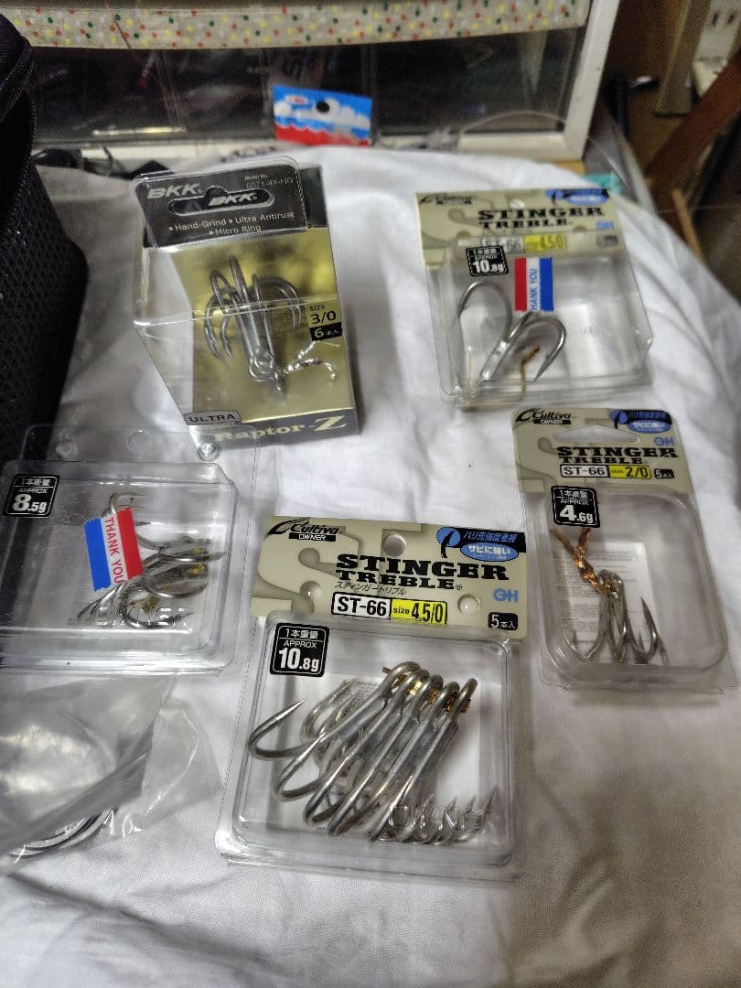 プラグ大量セット ロックショア フック、ケースまで