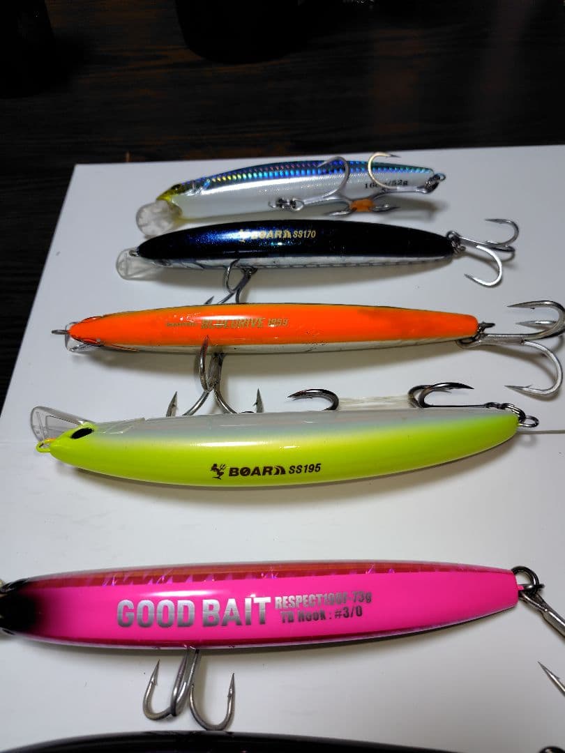 プラグ大量セット ロックショア フック、ケースまで