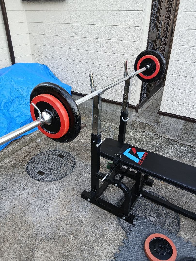 FIGHTING ベンチプレートセット 計65Kg 引き取限定