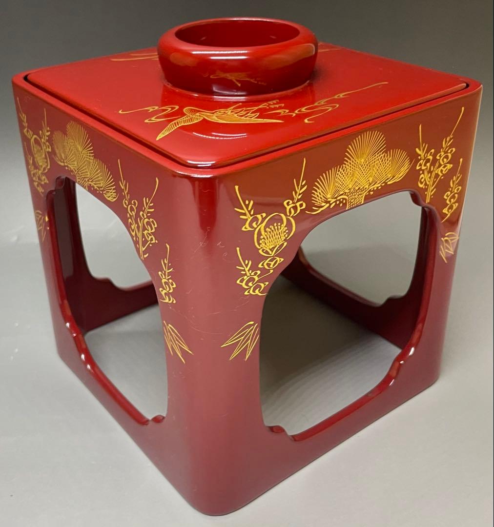 輪島塗　お屠蘇セット　高級　木製　布張 　y3103