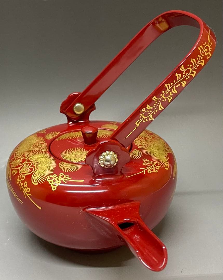 輪島塗　お屠蘇セット　高級　木製　布張 　y3103