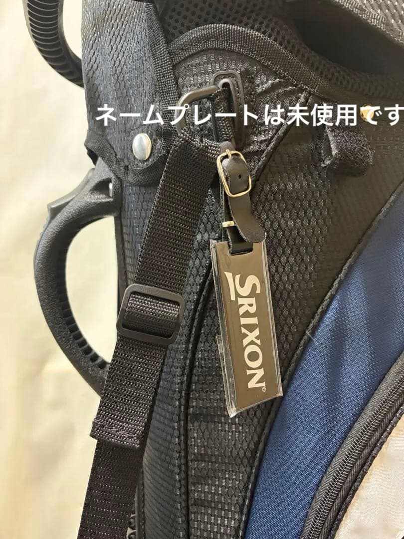 スリクソン スタンド式 軽量キャディバッグ【ブラック/ネイビー】美品