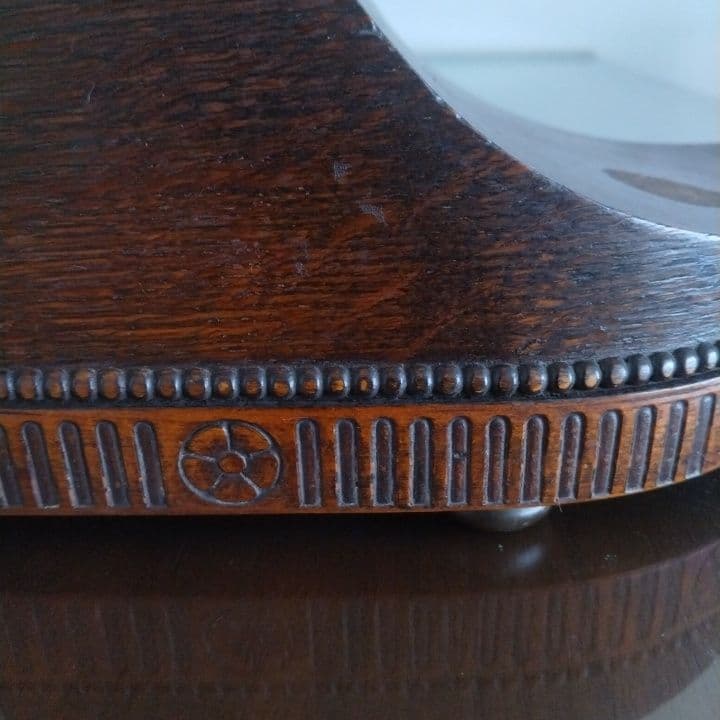 イギリスアンティーク1931年 アナログ時計 木製阪急「英国アンティーク展」購入