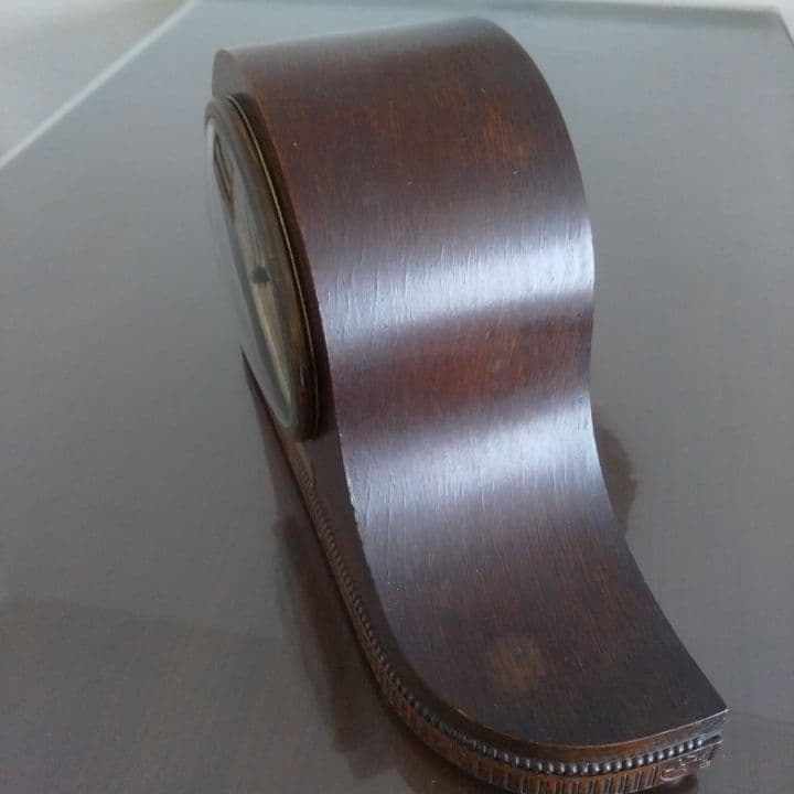 イギリスアンティーク1931年 アナログ時計 木製阪急「英国アンティーク展」購入