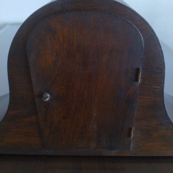 イギリスアンティーク1931年 アナログ時計 木製阪急「英国アンティーク展」購入