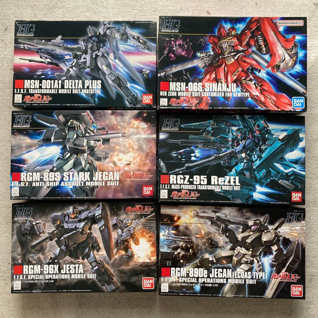 機動戦士ガンダムユニコーン ガンプラ HG まとめ売り 未組立品 6つセット