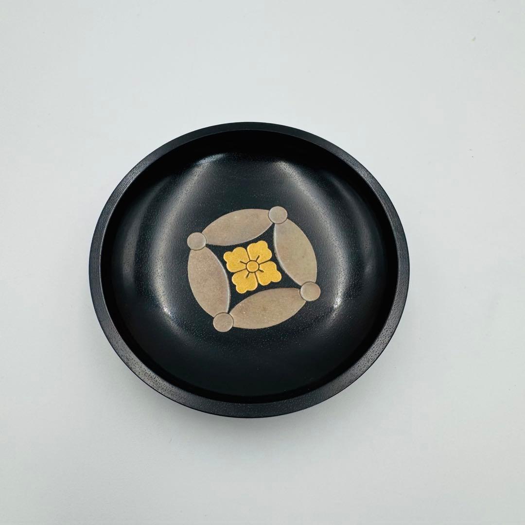 【人間国宝　川北良造　縞黒檀　蒔絵香合　共箱】骨董　アンティーク　インテリア