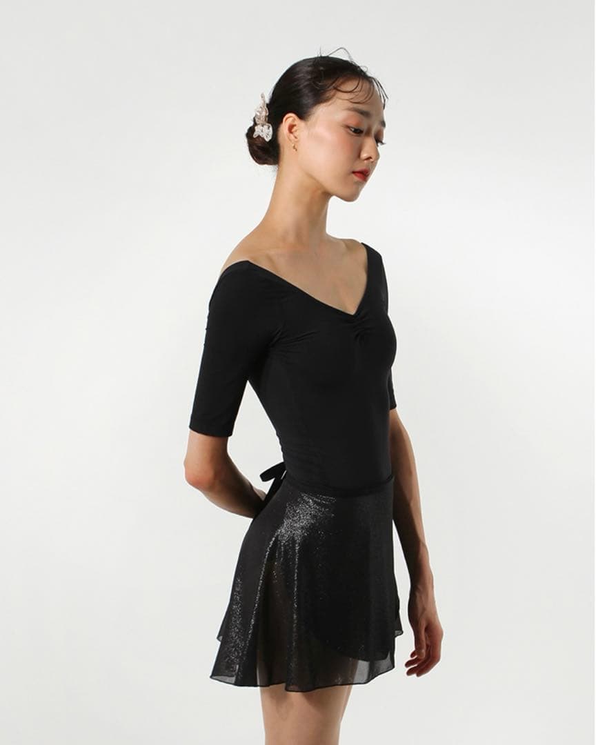 レヴダンス　5分袖レオタード