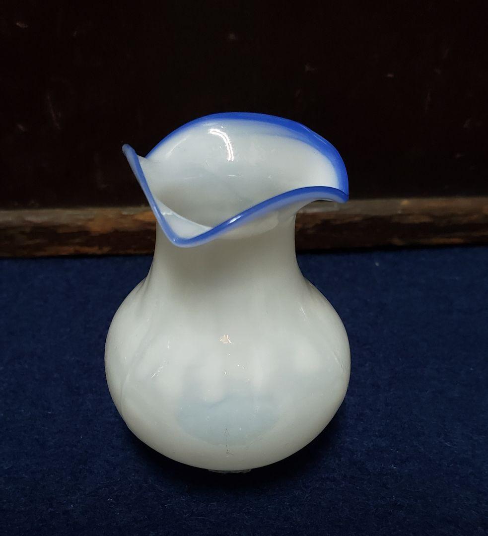 豆ランプ 火屋 ホヤ 乳白 金魚ほや 明治 大正 アンティーク レトロ ガラス