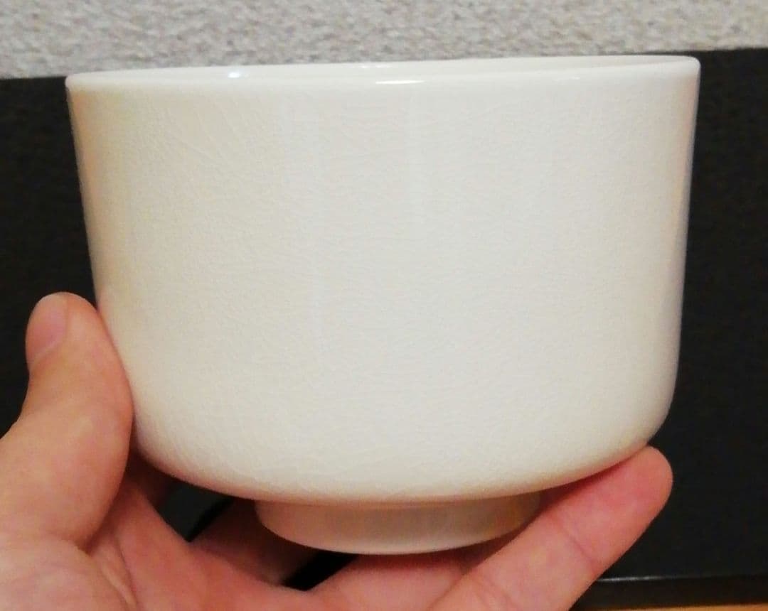 坐忘斎筆　橋本陶正山作　薩摩焼　青松多寿色　茶碗　共箱　略歴付　茶道具