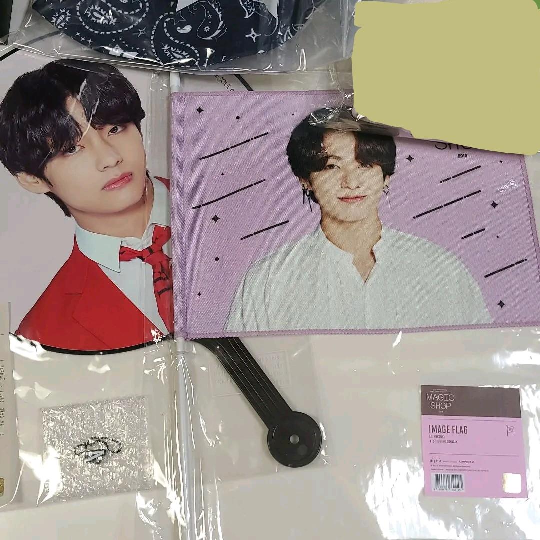 bts アルバムセット LuckyBOX 団扇 フラッグ グクテテ