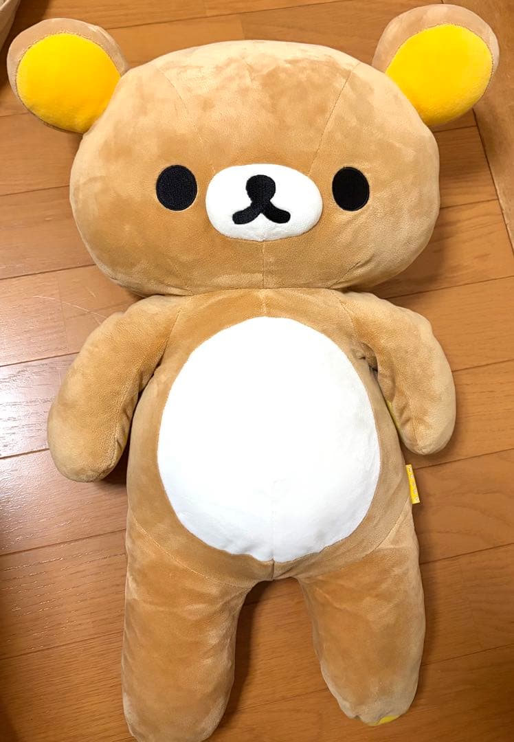 big 大　リラックマ　くったりぬいぐるみ　背中ファスナー付　平成　希少　L