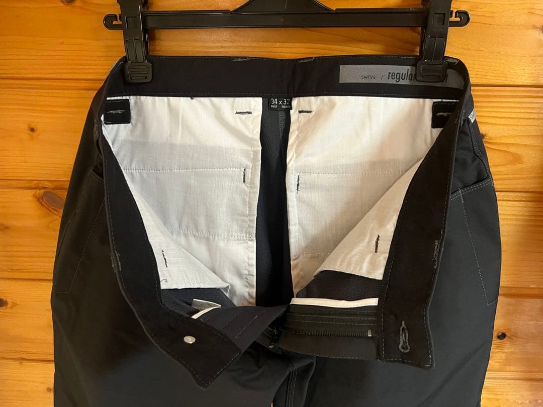 新品　swrve スワーブ　スラックス　チャコール　34