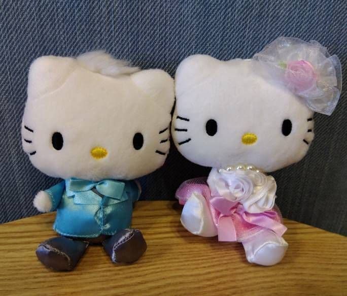 希少☆ ハローキティ& ダニエル ウエディング ぬいぐるみ マスコット セット