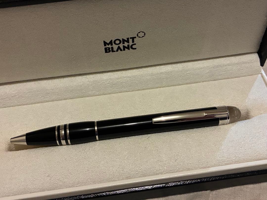 値下げ　MONT BLANC 黒 スターウォーカー ボールペン 専用ケース付き