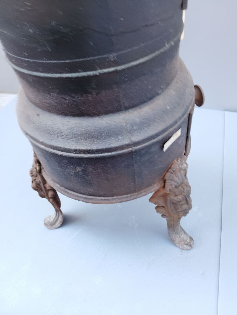 フランスストーブ 鋳物 鉄製 シャビー レトロ ヴィンテージ(あ46)