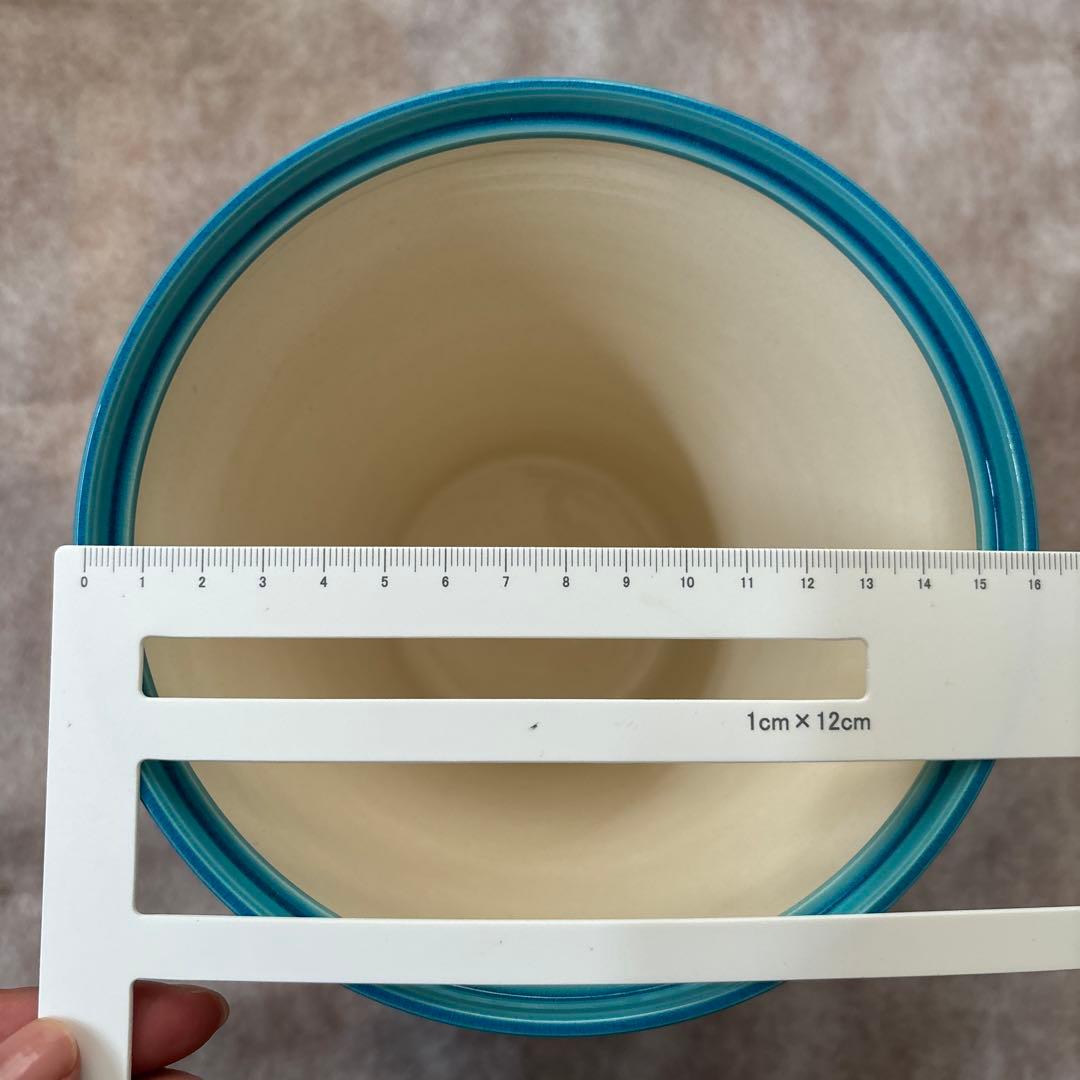 茶道具　即中斎宗匠好　浅黄交趾　末広水指　翠嵐窯