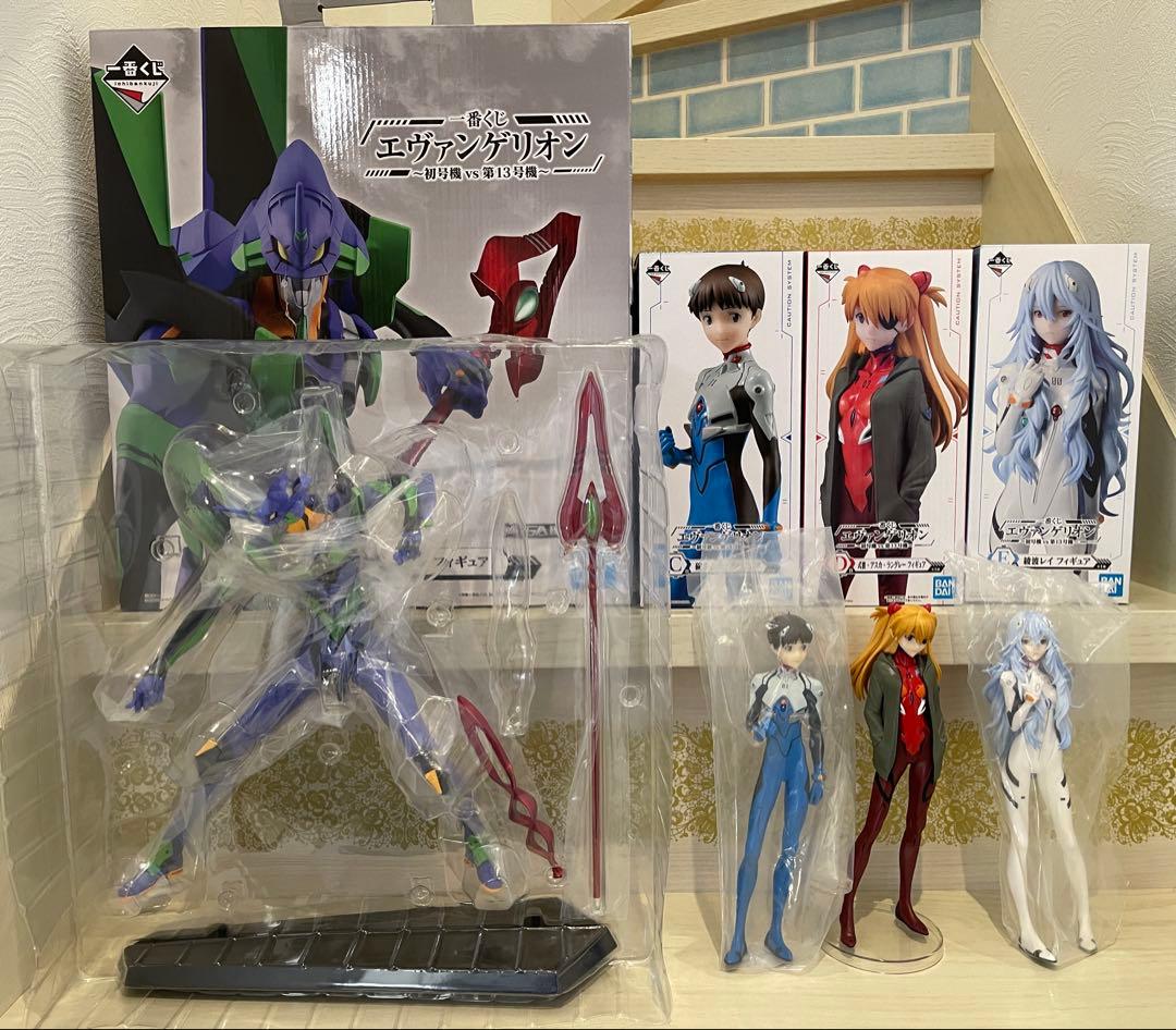 一番くじ エヴァンゲリオン 初号機vs第13号機 シンジ アスカ レイ