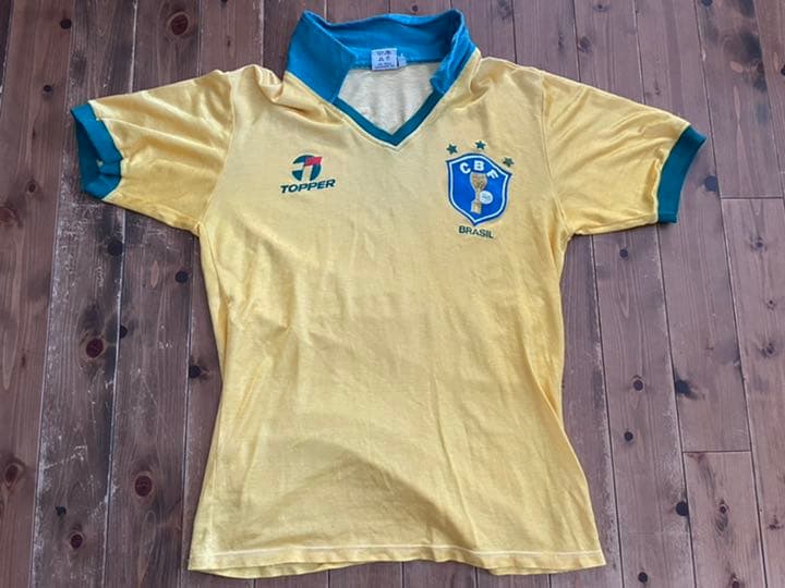 サッカー ブラジル 星3個 ユニフォーム ビンテージ サンパウロ製 topper