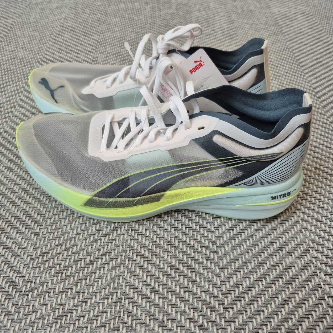 Puma Nitro ランニングシューズ グレー/ホワイト/イエロー