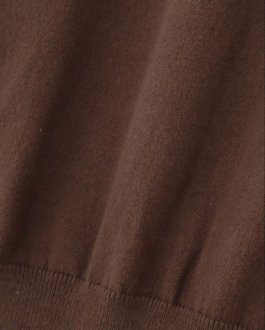 新品 パーリーゲイツ ソフトタッチハイネックニット プルオーバー(4)M/茶