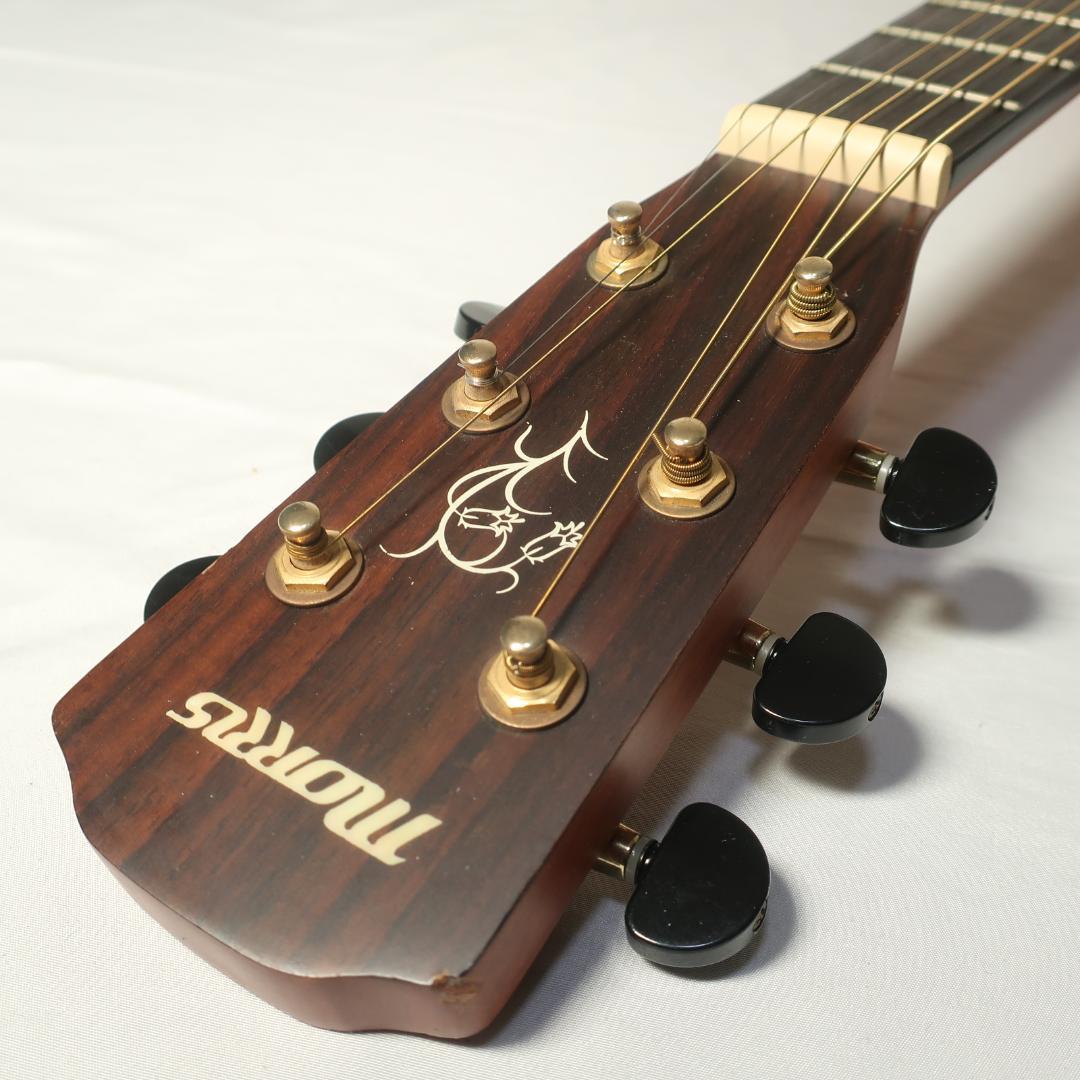 美品 Morris SS-30NAT ミニギター トップ単板 マホガニーボディ
