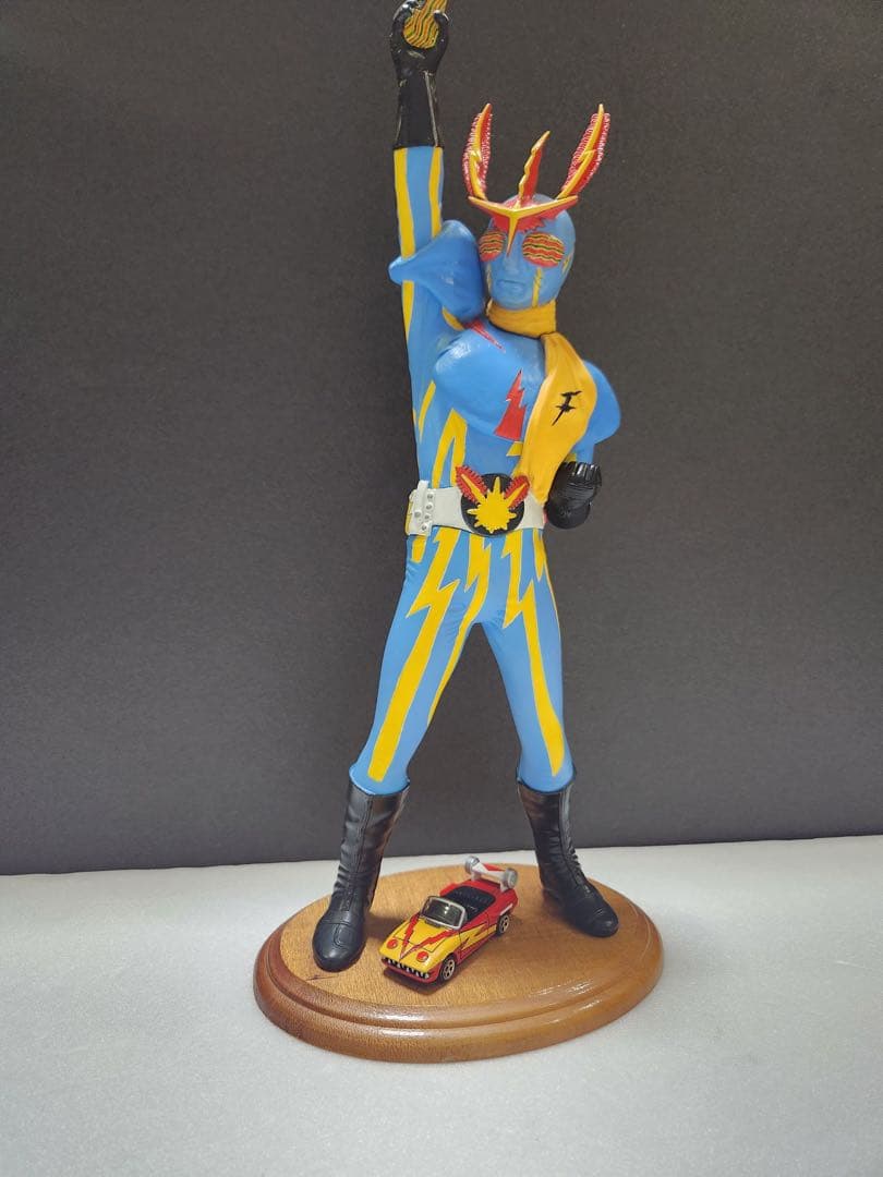 ボークス　イナズマン　ソフビ１／6 プロ製作完成品　ライジン号付属　丁寧な塗装