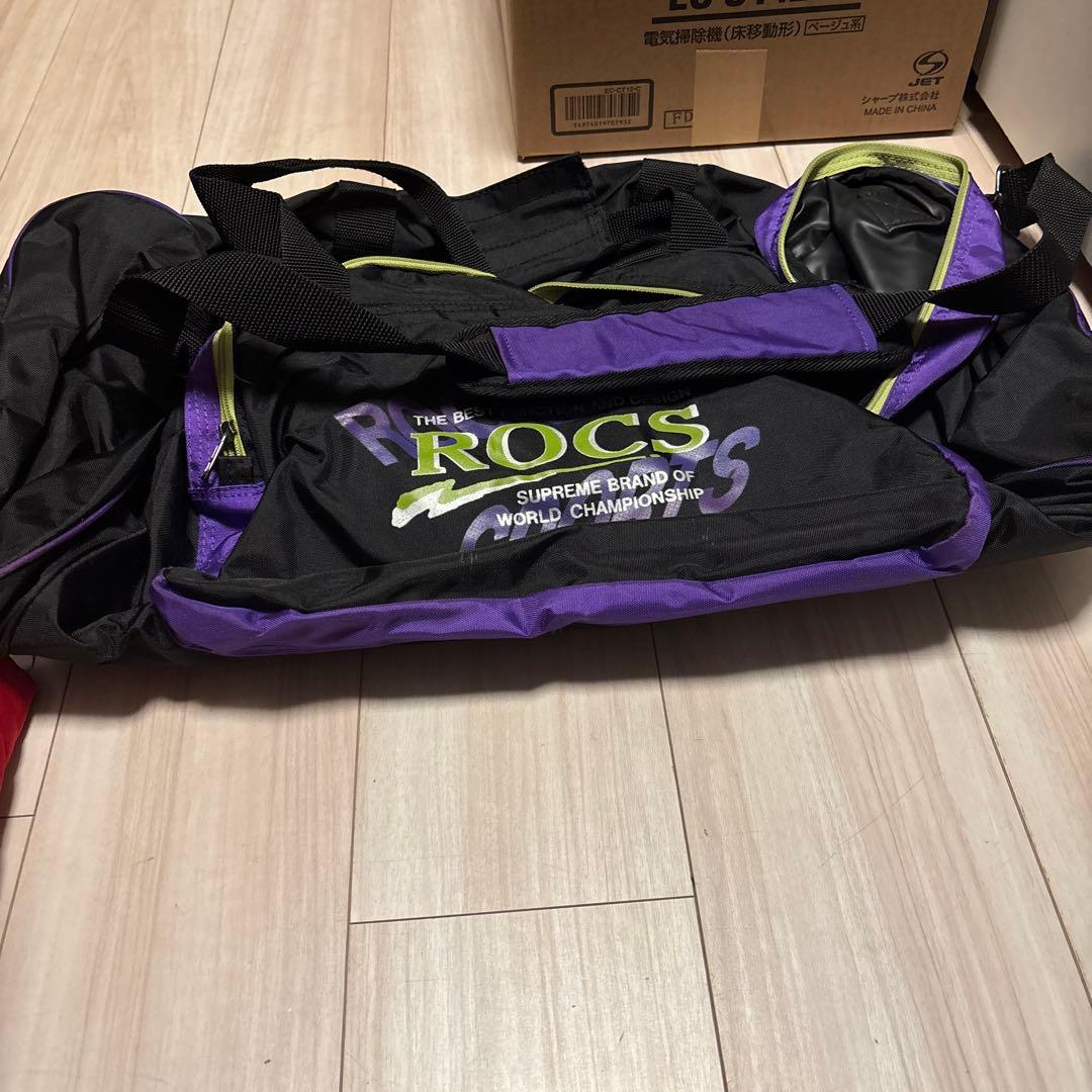 SASQUATCH スキーウェア 赤 ベージュ 手袋付き