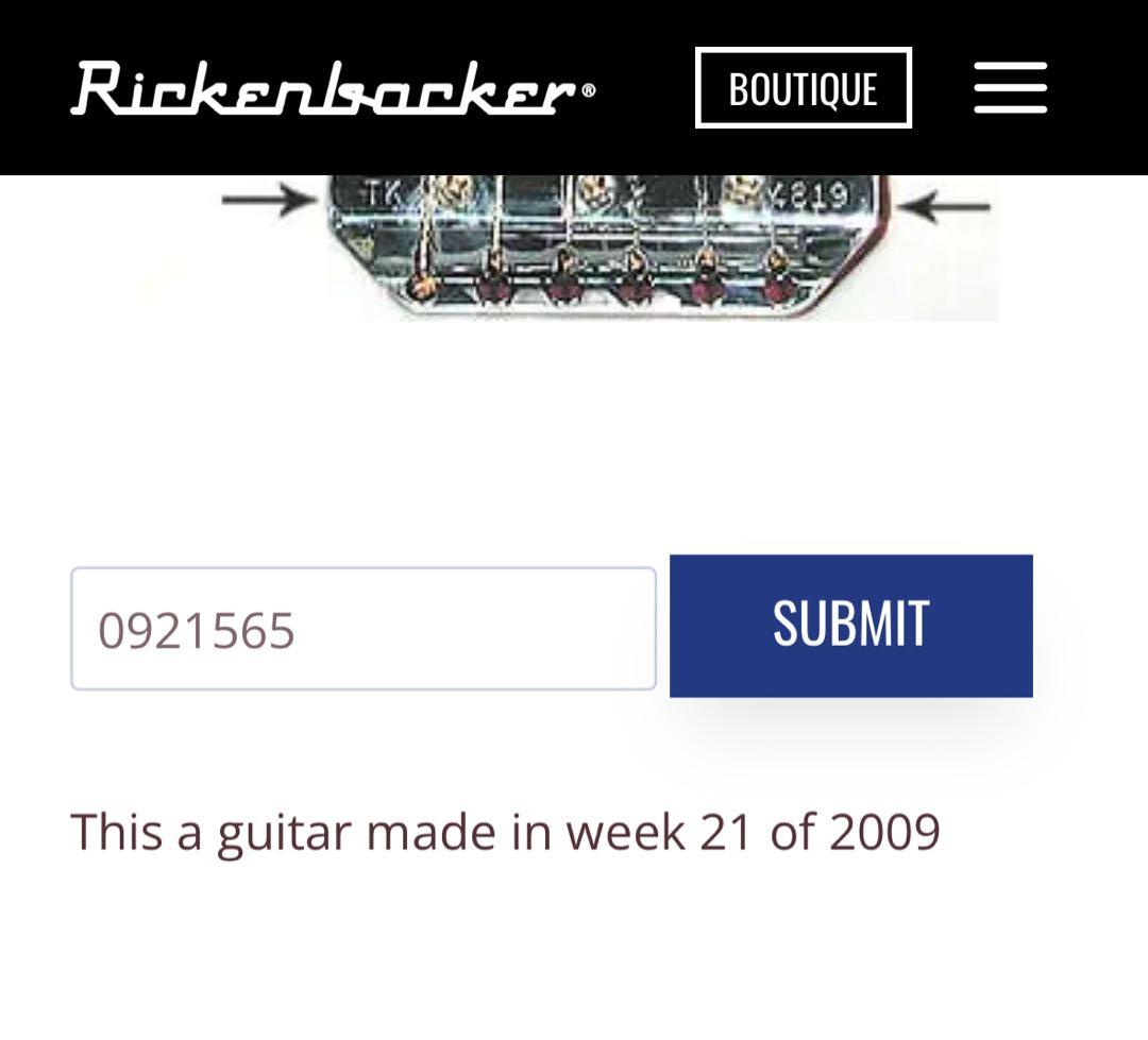 Rickenbacker 330 Jetglo 2009製