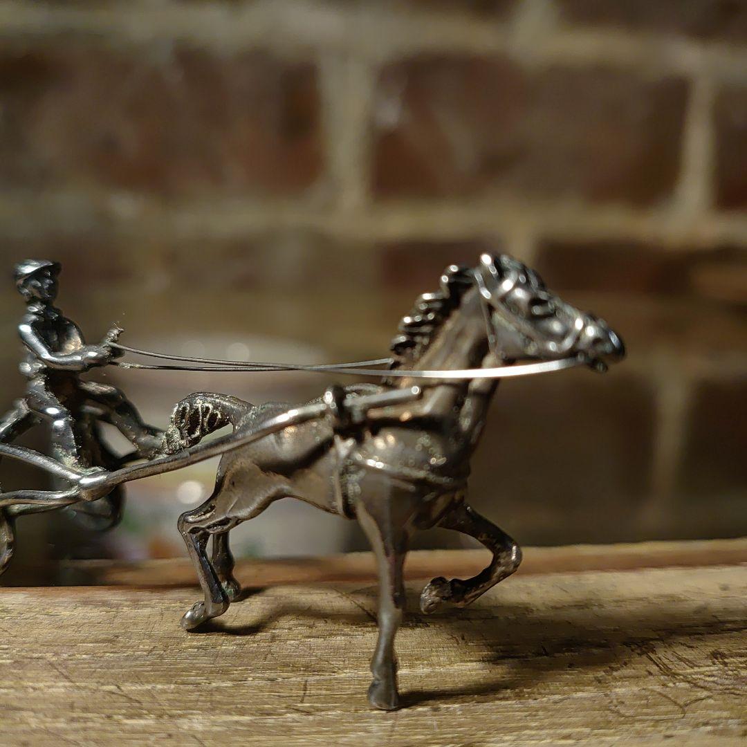 Silver925 ビンテージ ミニチュア 小物 馬車 ヨーロッパ