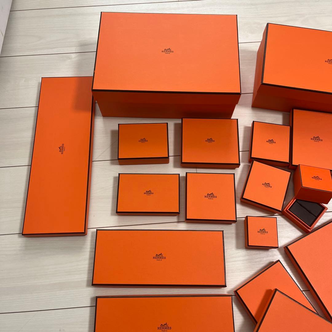 即購入可！本日のみ★HERMES オレンジボックス　エルメス　箱のみ 18点