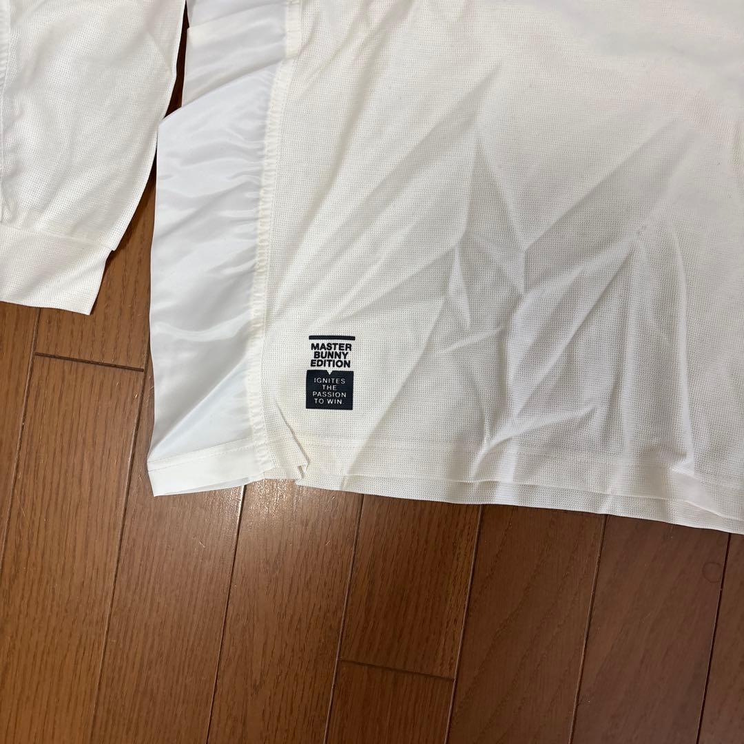 マスターバニー、長袖ポロシャツ ホワイト