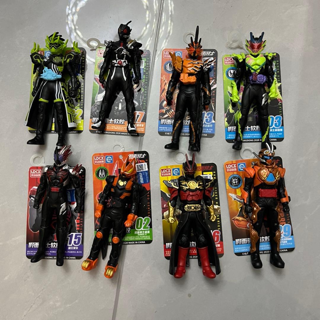 中国限定　仮面ライダー ソフビ フィギュア　8点セット　海外正規品