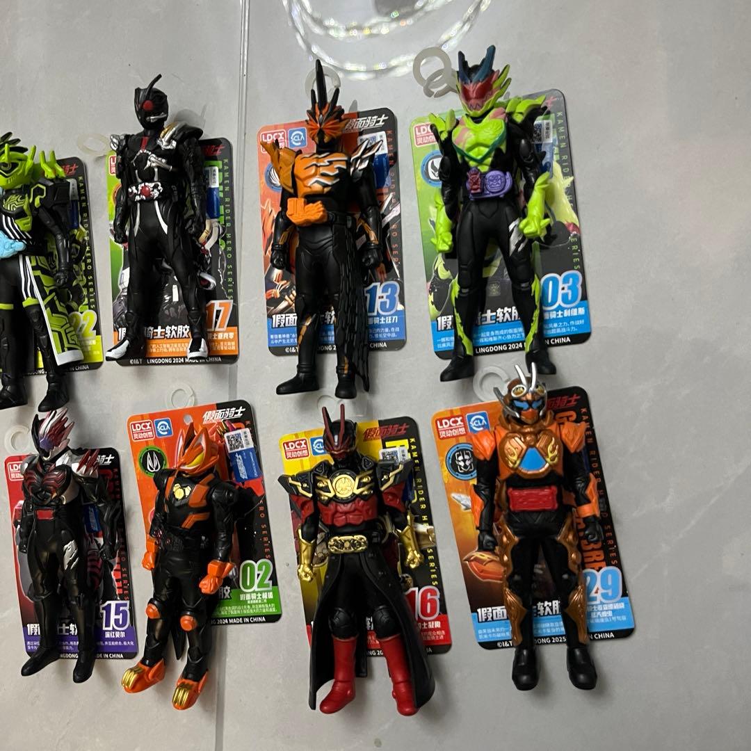 中国限定　仮面ライダー ソフビ フィギュア　8点セット　海外正規品