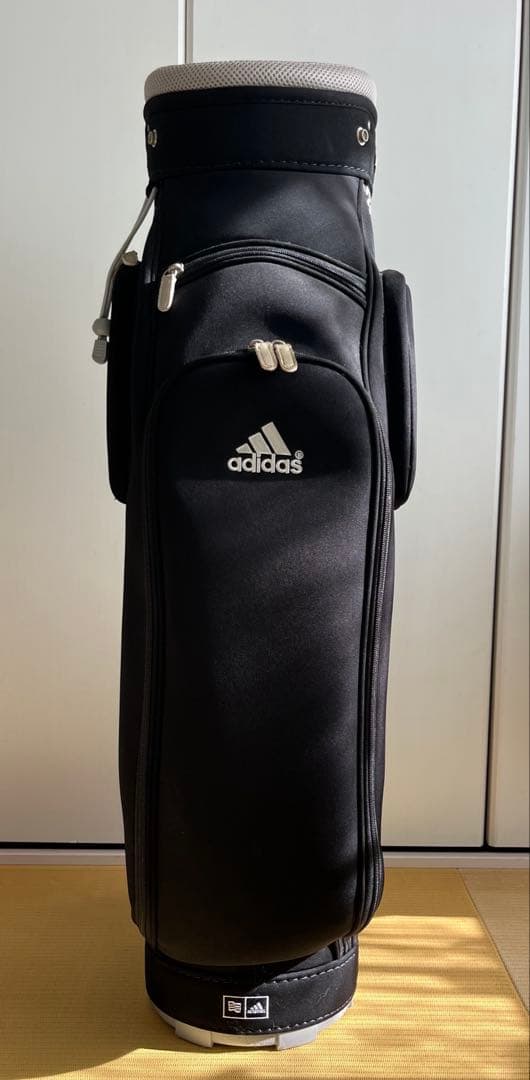 adidas キャディバッグ 黒 花柄