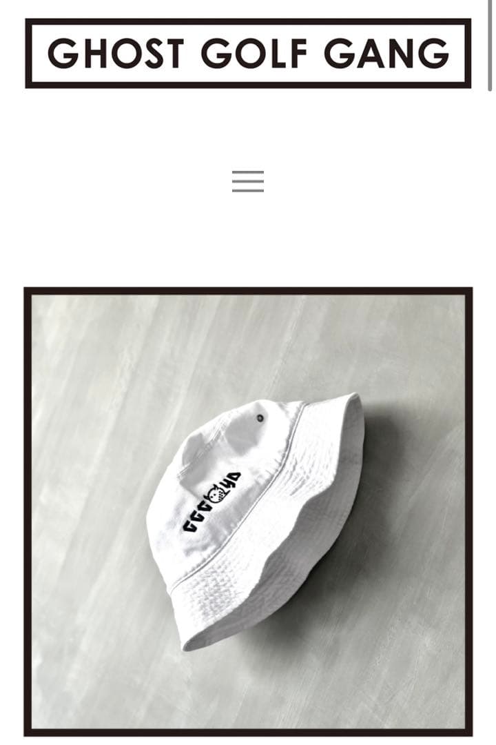GOSTGOLFGANG ゴーストゴルフギャング　バケットハット　新品未使用