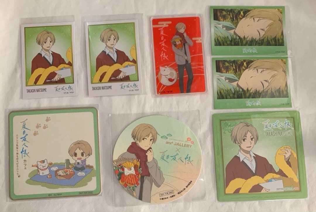 夏目友人帳 夏目貴志 コースター カード