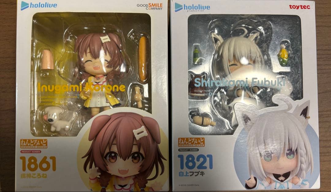 戌神ころねと白上フブキのねんどろいど