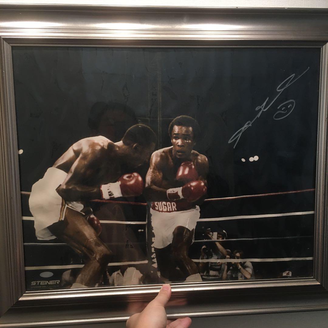 シュガーレイレナード　サイン入りポスター