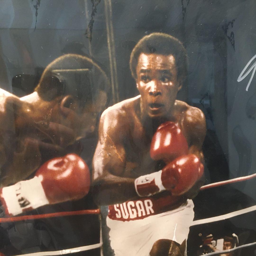 シュガーレイレナード　サイン入りポスター