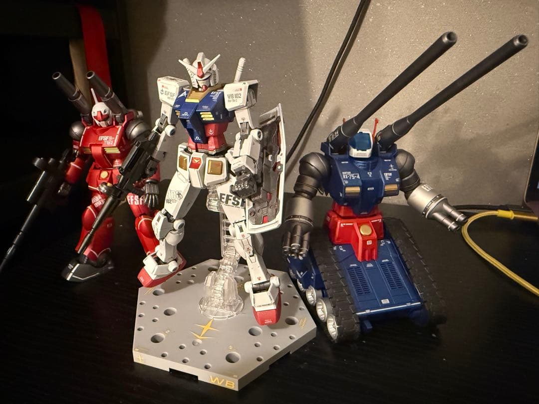 beyond globalガンダム＋HGUCガンキャノン、ガンタンク