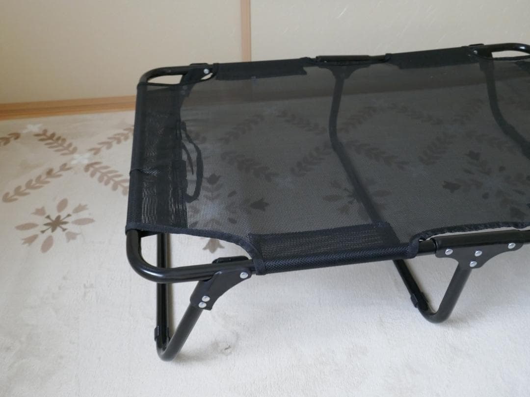 犬 ワンちゃん　折りたたみ　コット　ベッド　メッシュ　約W90＊D60＊H20
