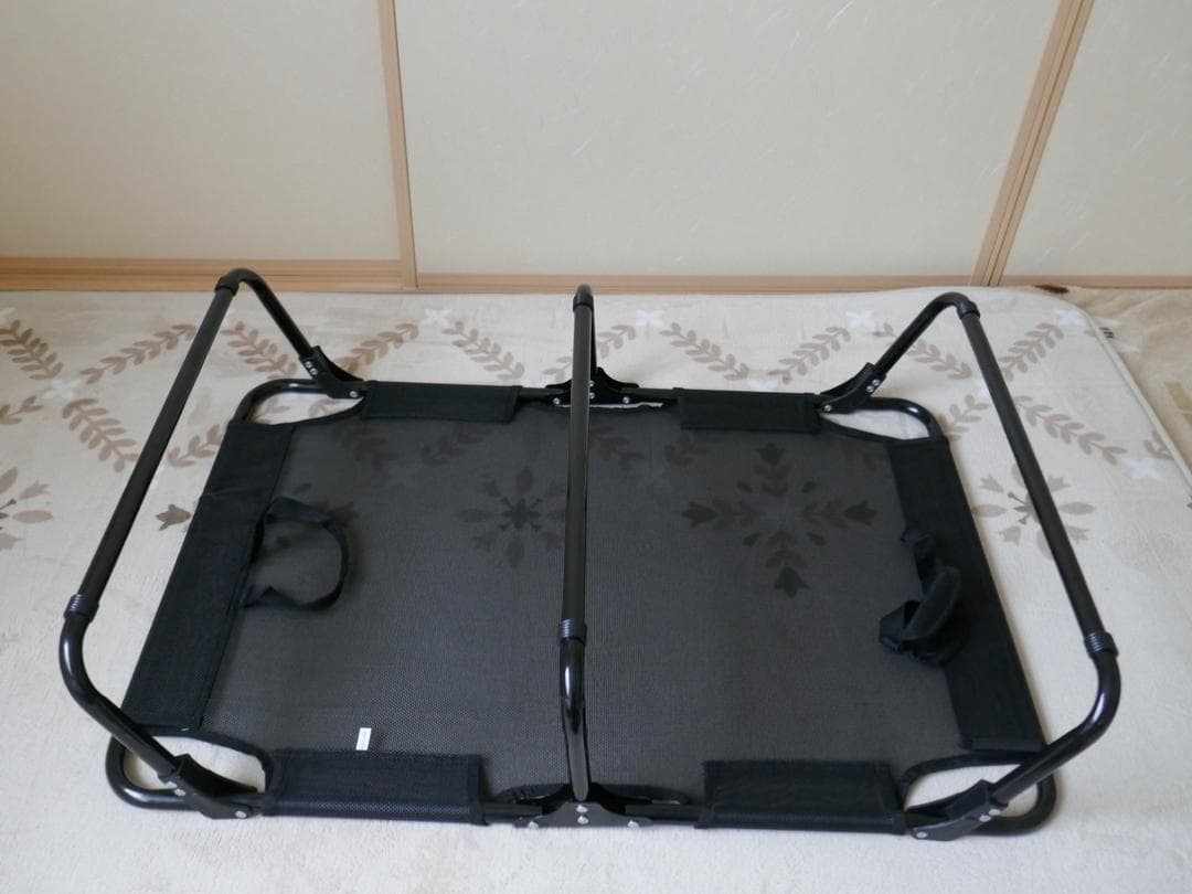 犬 ワンちゃん　折りたたみ　コット　ベッド　メッシュ　約W90＊D60＊H20